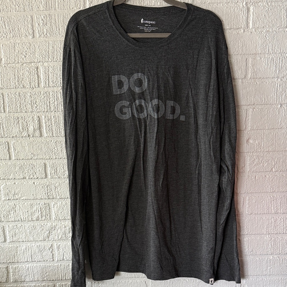 Cotopaxi Men's Dark Gray Long Sleeve Tee